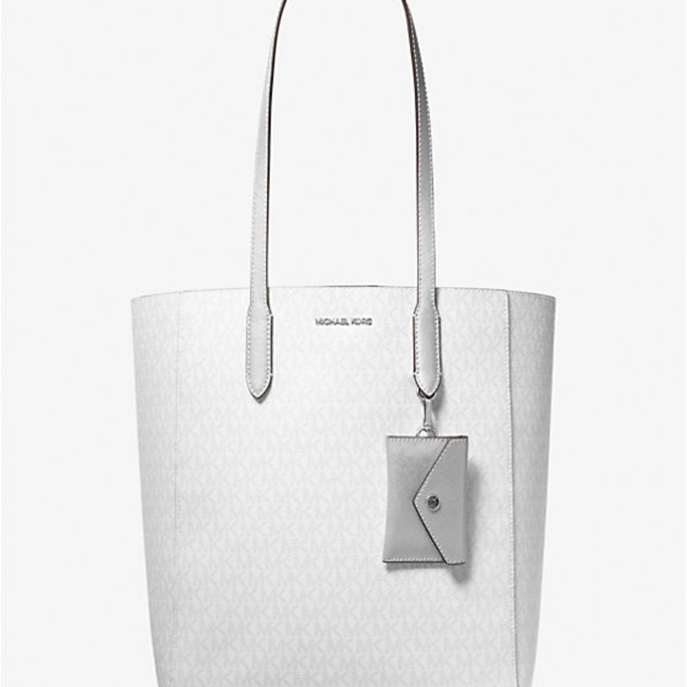 Michael Kors White Vincent Tote Bag